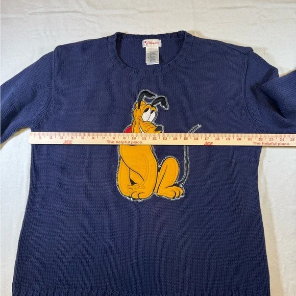 Vintage Disney Pluto Navy Sweater - Picture 5 of 8